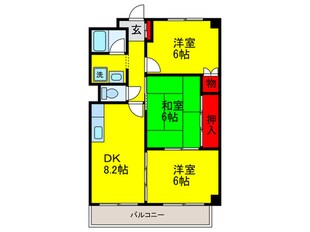 ウィンディ田中の物件間取画像